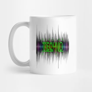 Blazing Techno Equalizer Color Music Mug